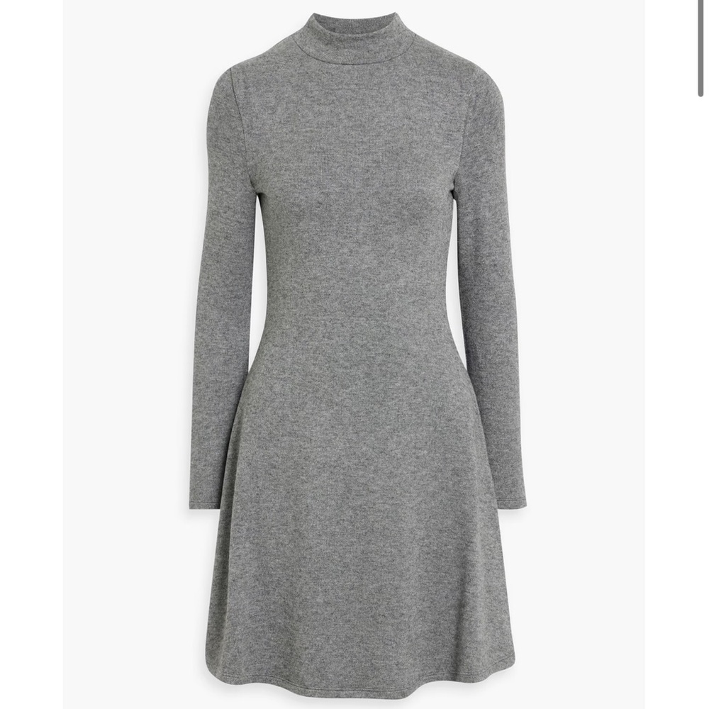 Vince Knitted Mini Dress in Gray